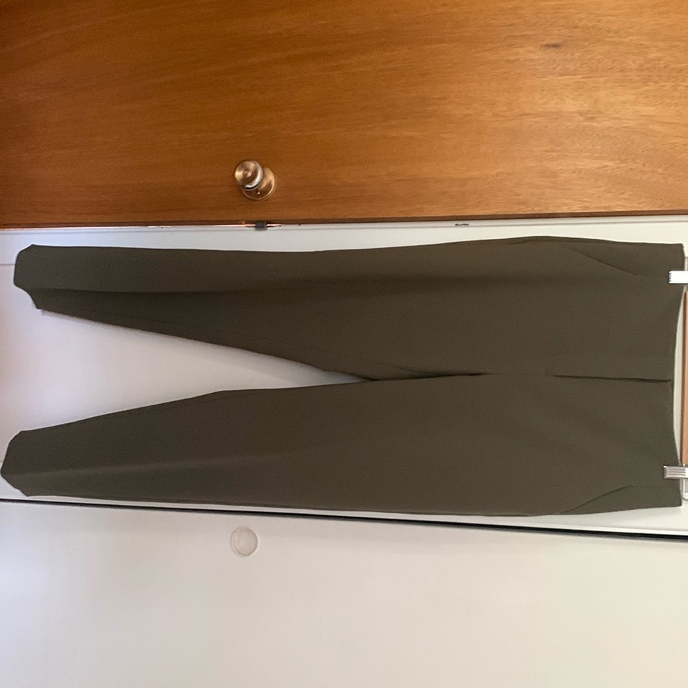 High waist slim leg pant
